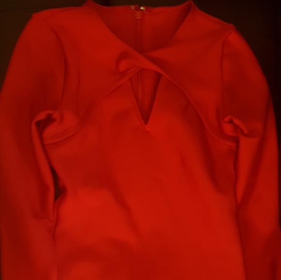 Boutique Bandage Dress Twisted Keyhole Neck S/M - Picture 6 of 12